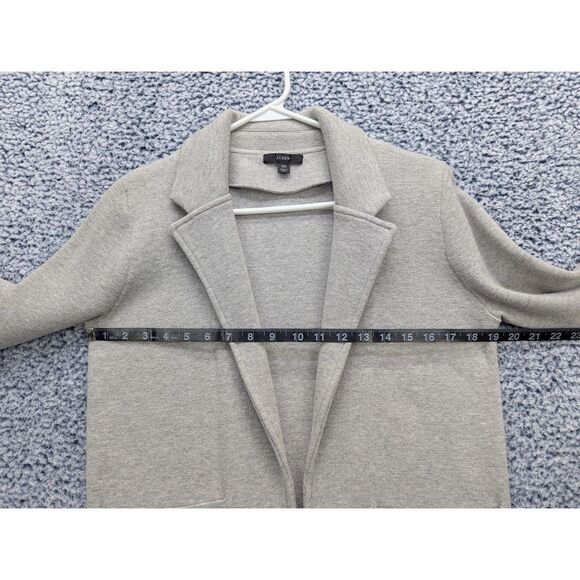 J.Crew Sophie Merino Wool Blend Open Front Sweater Blazer Size XS Gray - Picture 10 of 13